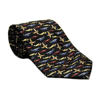 Aero Phoenix - Tie, WWII Fighter Planes, Polyester, Black