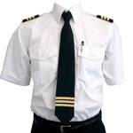 Aero Phoenix - Epaulet Tie, 3 Stripe Gold Met. On Black