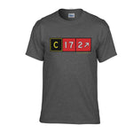 Cessna 172 Airport Taxiway Sign Aviation Pilot T-Shirt