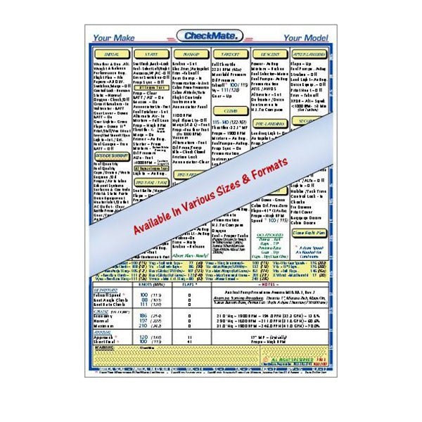 CheckMate - Piper Aerostar 600 (1981 SN 715 & Up) Checklist