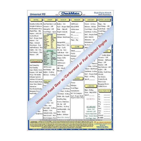 CheckMate - Universal FIXED Gear Checklist