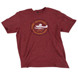 Front view of the Flight Outfitters Expedition T-Shirt, showcasing the mountain-inspired logo design.