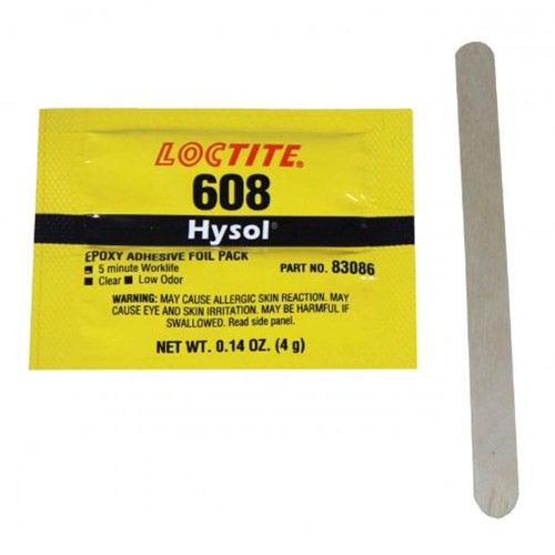 Loctite - 608 Hysol - Epoxy Adhesive - 4 Gram Foil Pouch