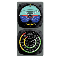 Trintec - Classic Artificial Horizon/Airspeed Clock & Thermometer Set | 9063/9061