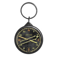 Trintec - 2'' Vintage Directional Gyro Round Keychain | KCRV62