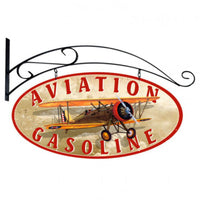 Vintage Signs - Aviation Gasoline 24in x 14in | OS034