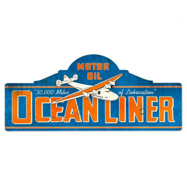 Vintage Signs - Ocean Liner Station 26in x 12in | PS106