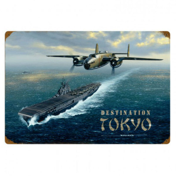 Vintage Signs - Destination Tokyo 24in x 16in | STK022