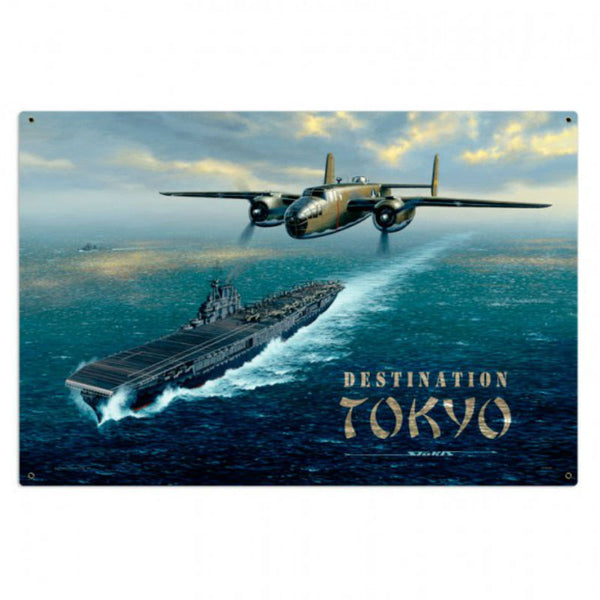 Vintage Signs - Destination Tokyo 36in x 24in | STK035