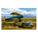 Vintage Signs - Two Ways To Fly 36in x 24in | STK042