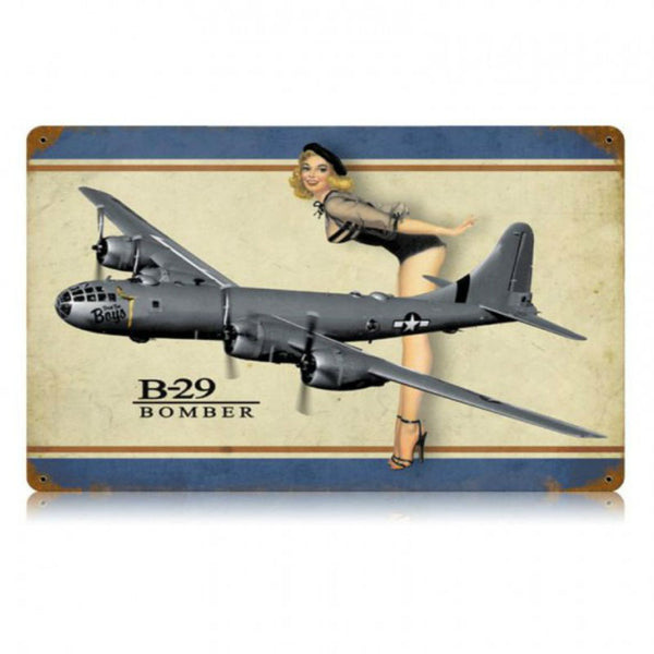 Vintage Signs - B-29 Bomber Legs 18in x 12in | V544