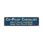 Vintage Signs - Co Pilot Sign | PTS333